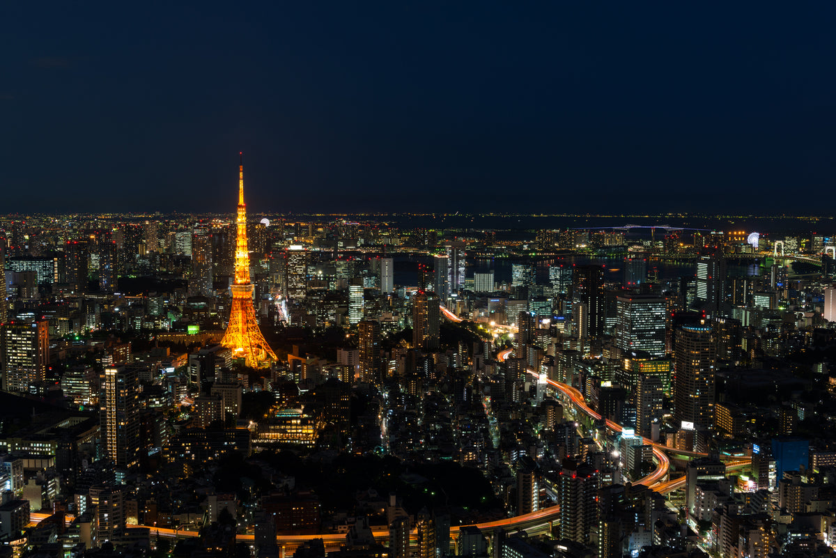 東京タワーと街の灯りが広がる夜景